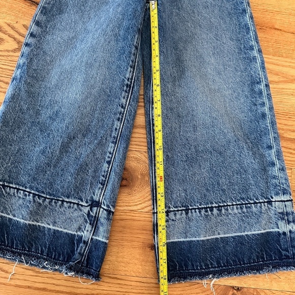 NWOT GAP Kids High Rise Stride Wide-Leg Ankle Jeans - Size 7 - Picture 5 of 7